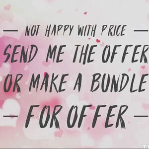 Happy to accept offer